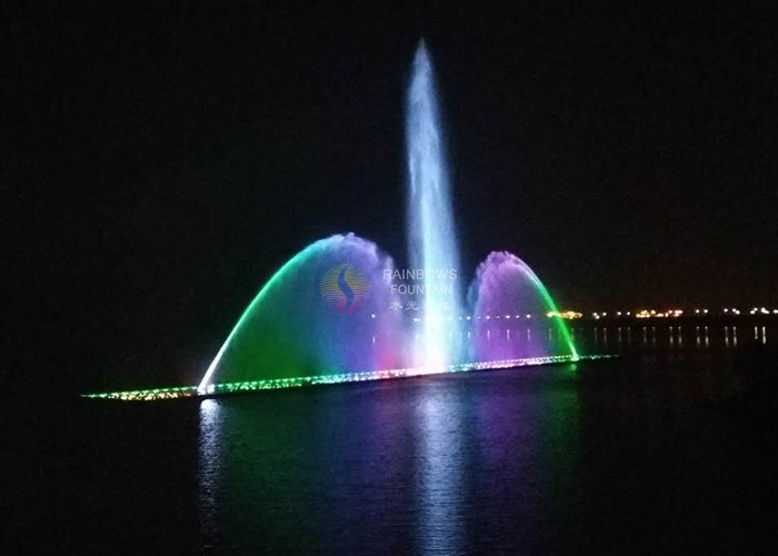 Плавающий светодиодный дисплей фонтана