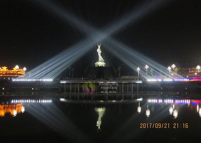 Китай Знаменитые большие открытые фонтаны на озере, производитель