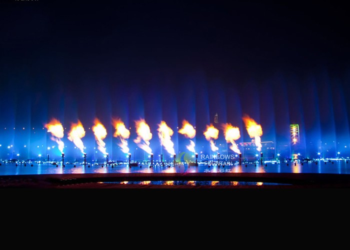 Fancy Fire And Water Fountain Show