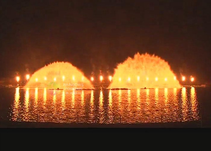 Китай Необычное шоу огненных и водяных фонтанов, производитель