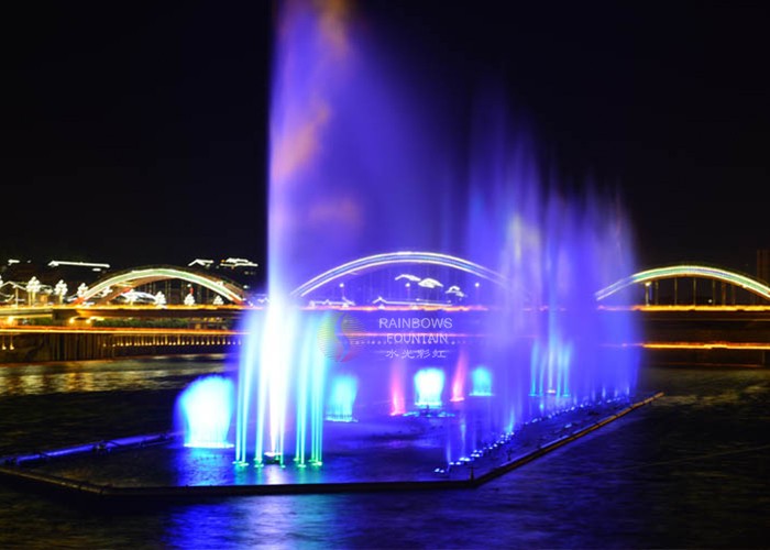 Water Projection Mapping Outdoor Screen Fountain
