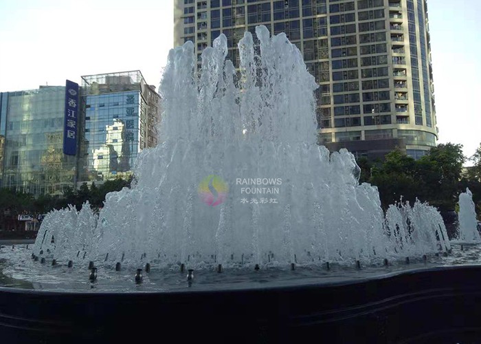 Mall Light Up Running Music Water Feature Fountain