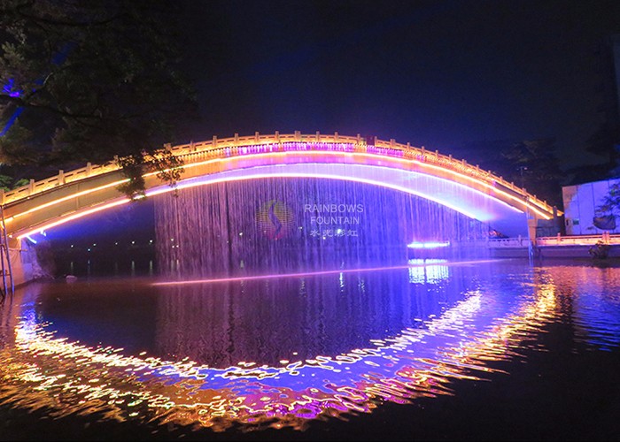 RGB Lights Digitale Waterval Grafisch Watergordijn