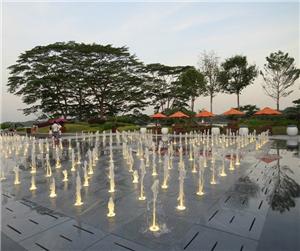 Pagsasayaw ng Musikal ng R&F Malaysia Dry / Floor / Interactive Water Fountain