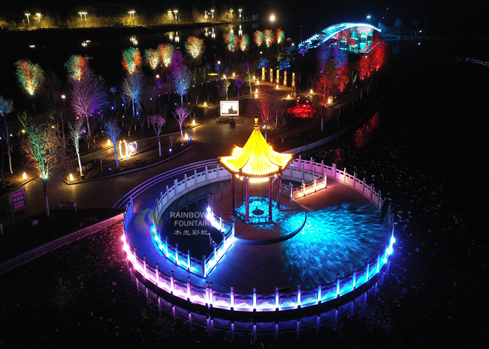 laserowa fontanna muzyczna