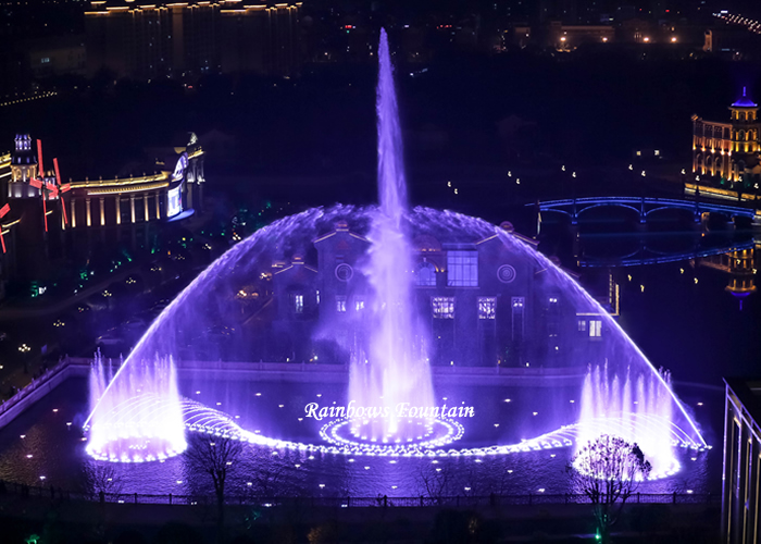 music dancing water fountain