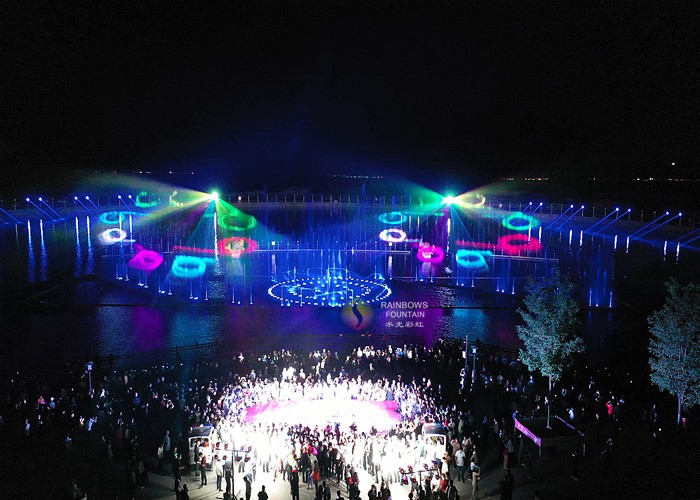 Китай Программируемое музыкальное лазерное световое шоу на открытом воздухе для парка, производитель