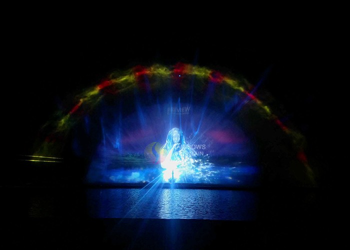 3D Water Screen Projection On Lake