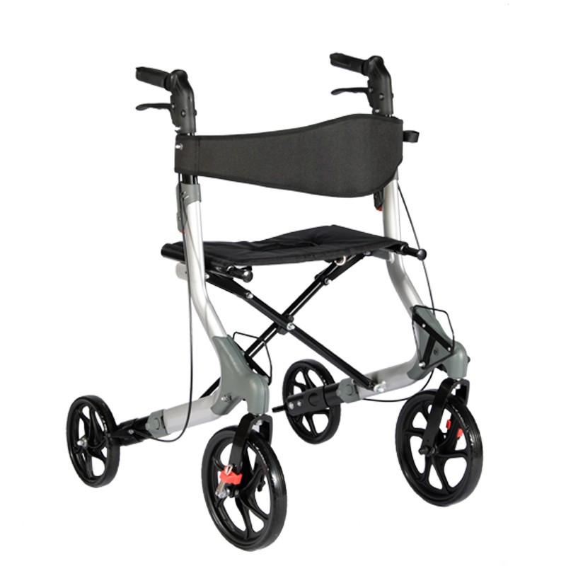 Aluminum Compact Lightweight Folding Euro-Style Rollator Walker