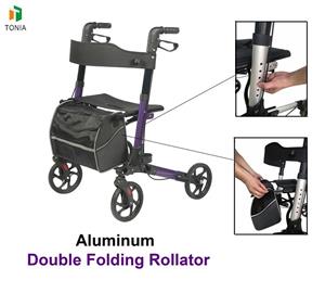 Rollator doppio pieghevole Foshan Oscar in alluminio TRA01