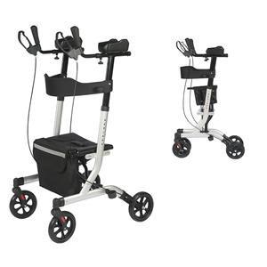 Upright Rollator Walker- Stand up Rollator Walker with Forearm Support for Elderly