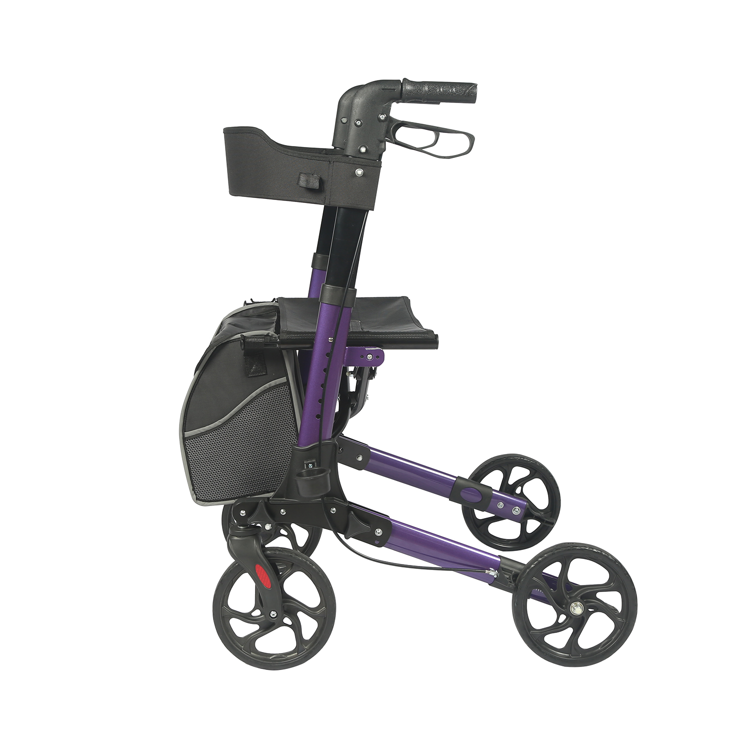 Four Wheel Walker Rollator With Shopping Bag