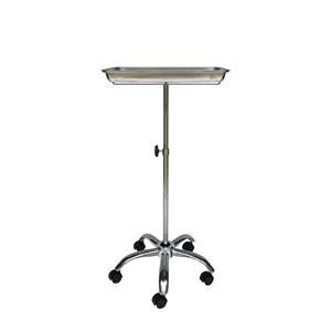 Verstellbarer Instrumentenständer aus Edelstahl mit fünf Rädern