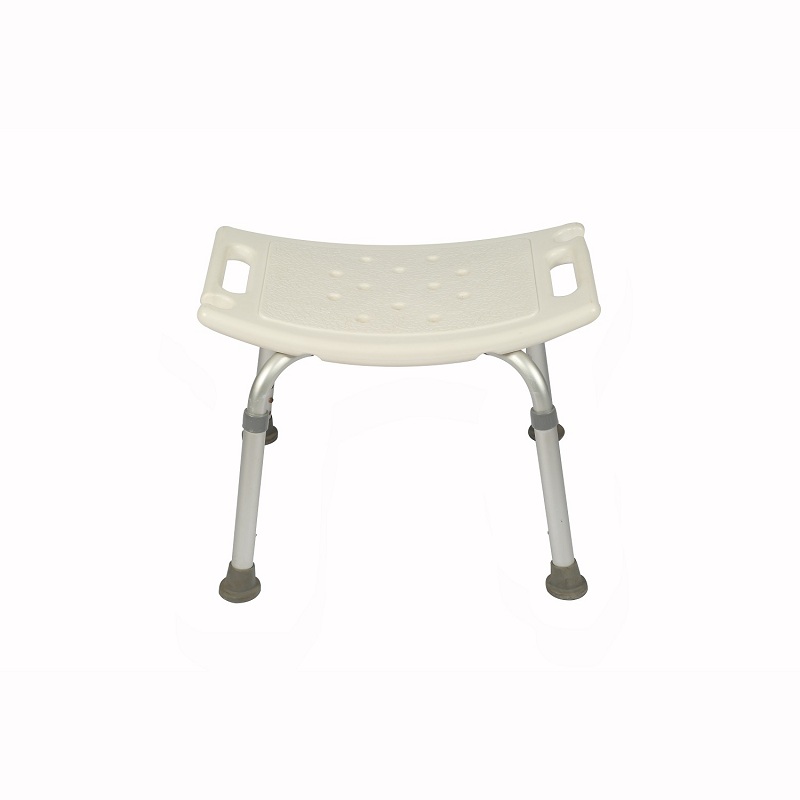 Aluminum Adjustable Shower Chair Medical Tool Free Bath Stool for Elderly and Disabled