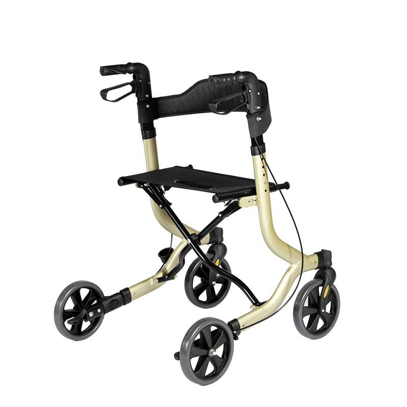 Shopping Collapsible Outdoor Walker Rollator for Elderly