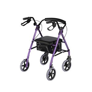 Durable and Foldable Medical Aluminum Rollator with Wide Seat for Senior