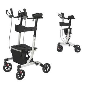 Rollator with 8-inch wheels