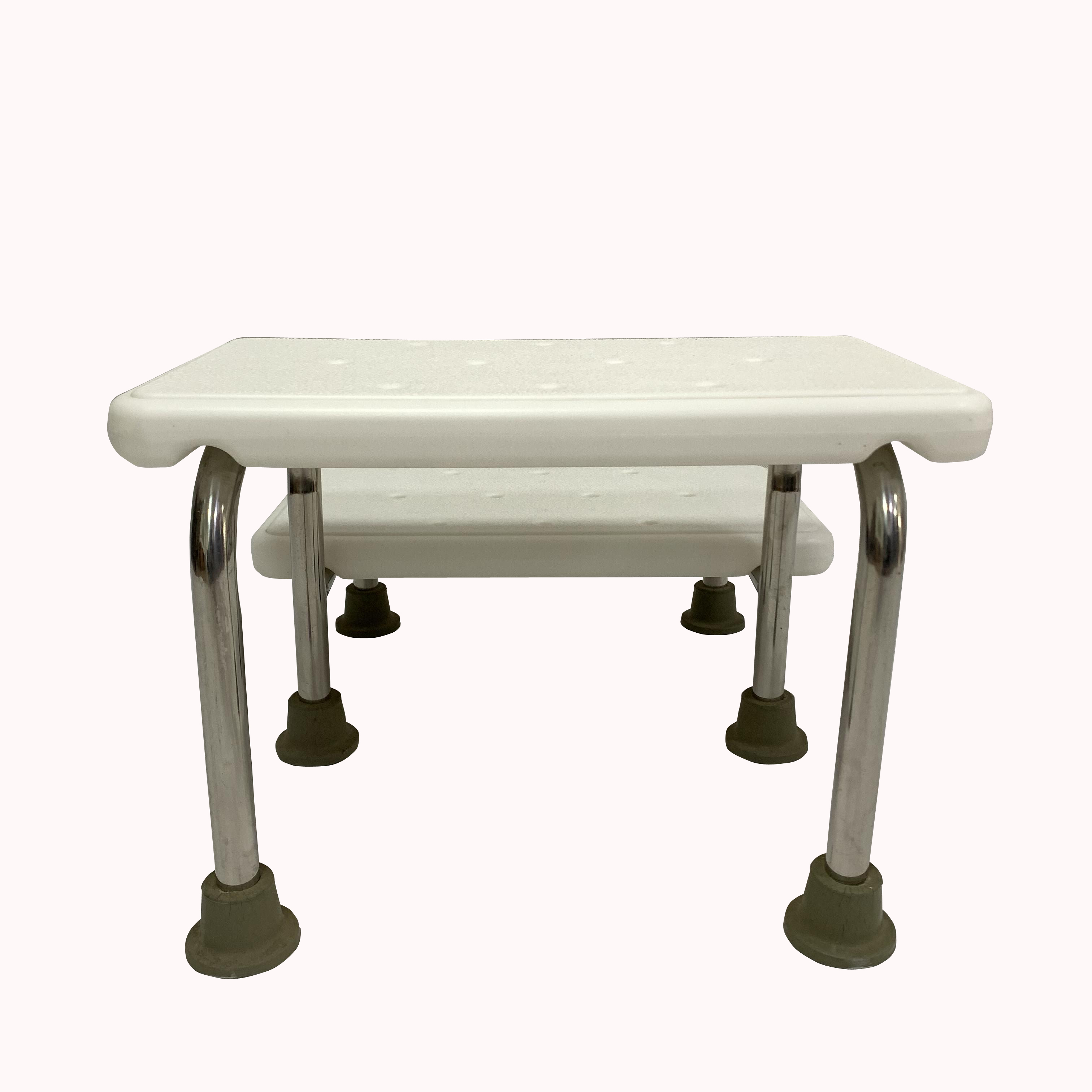 Stainless Steel Two-step Stool for Bathroom Anti-slip and Sturdy