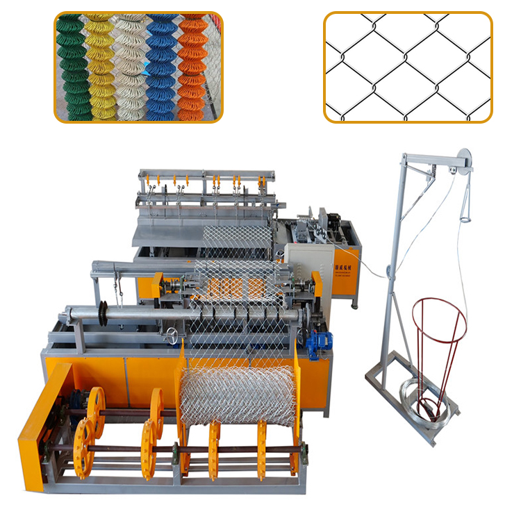Single Wire Automatic Chain Link Fence Machine 3 Meter Fence Width
