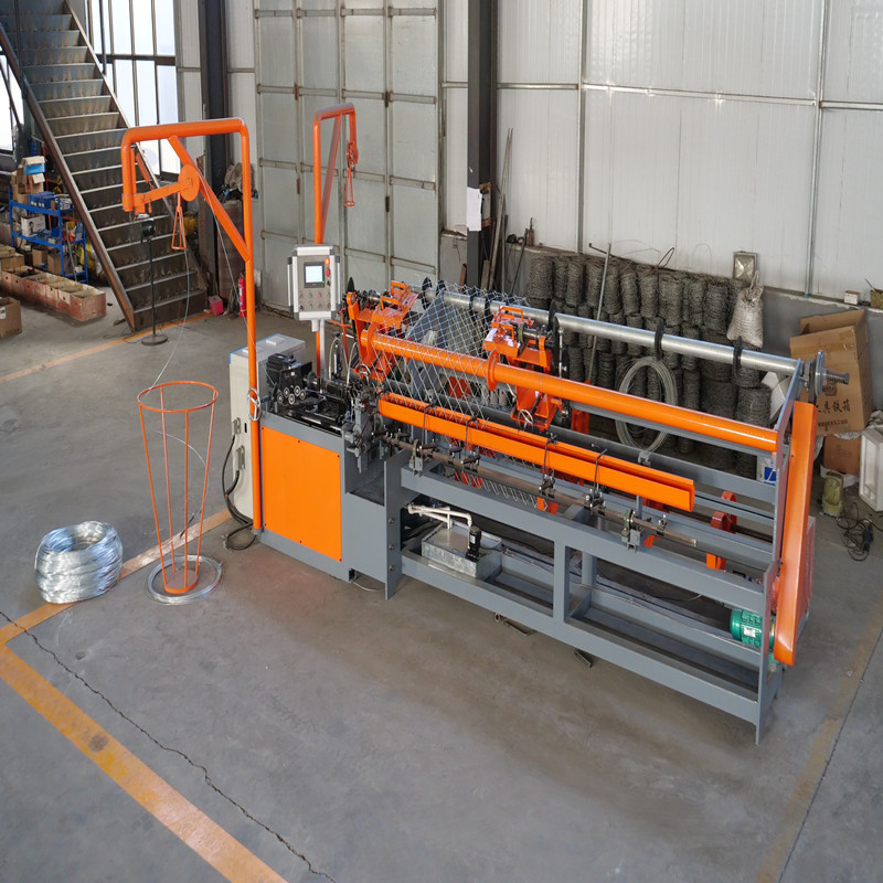 Double Spiral Wire Fully-automatic Chain Link Cyclonic Mesh Fence Making Machine