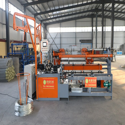 Double Spiral Wire Fully-automatic Chain Link Cyclonic Mesh Fence Making Machine