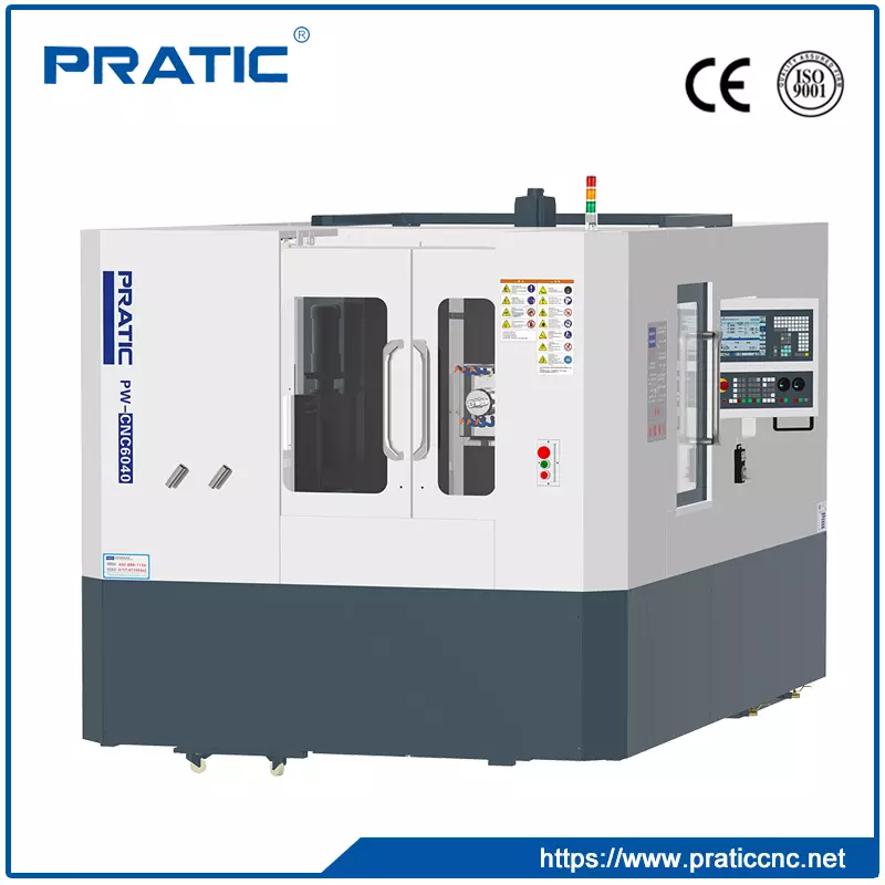 Máquina CNC horizontal de zona de trabalho dupla PW-CNC6040A BT40