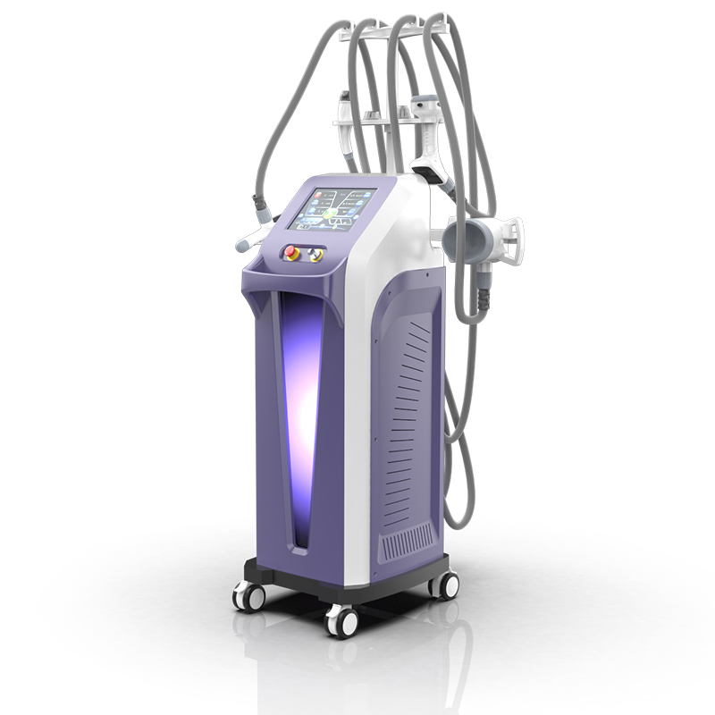 Máquina de adelgazamiento de cavitación de vacío RF bipolar de masaje con rodillo de vacío.