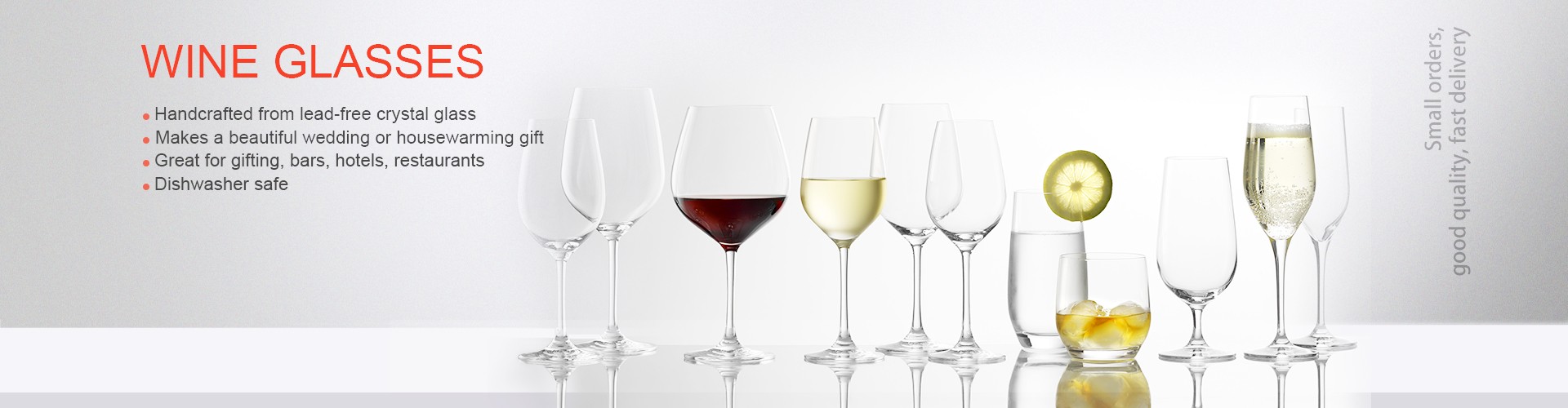 handcrafted lead-free crystal wine glasses vendor