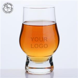 Vaso de degustación de whisky de cristal transparente hecho a mano