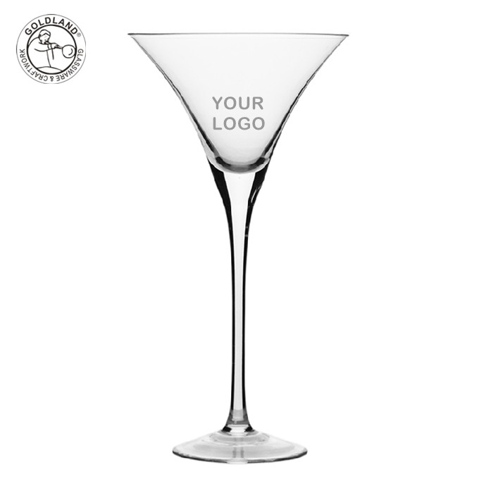 Klassisches Martini-Cocktailglas aus Kristall mit Stiel