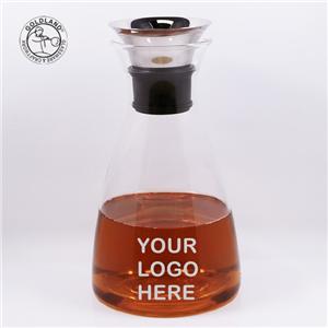 Heat Resistant Glass Water Carafe With Drip-free Lid