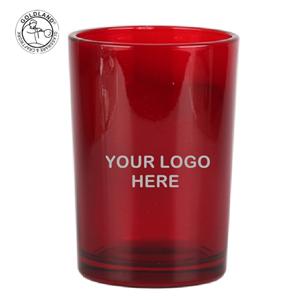 Rot gefärbtes Glas Votiv Tee Licht Glas Kerzenglas