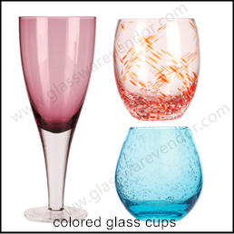 vintage Amber Glass Goblet