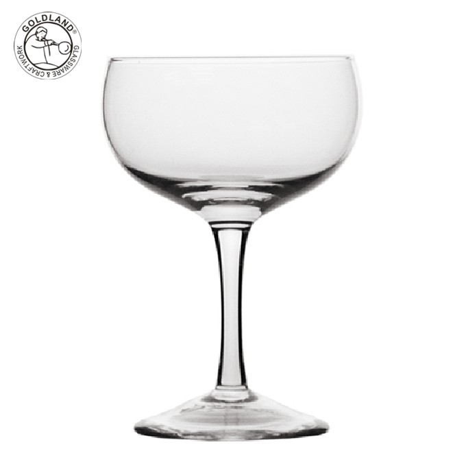 Clear Crystal Glass Champagne Saucer Coupe Barware