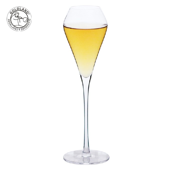 Элегантный хрустальный бокал для шампанского с ручным выдувом