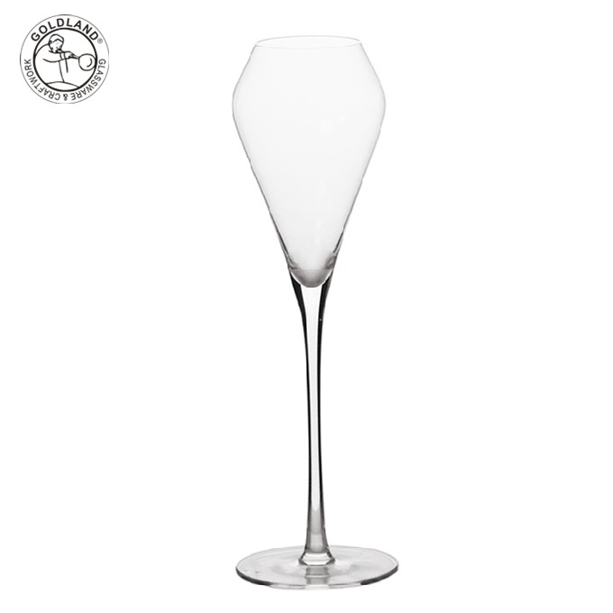 Elegance Handblown Crystal Champagne Flute Glass
