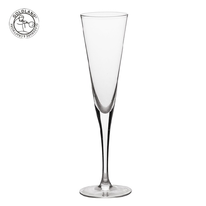 Lead-free Crystal V shaped Champagne Flute glass