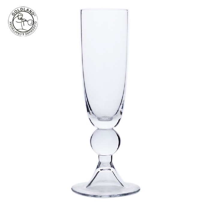 Китай Прозрачное стекло для бокалов для шампанского на короткой ножке, производитель
