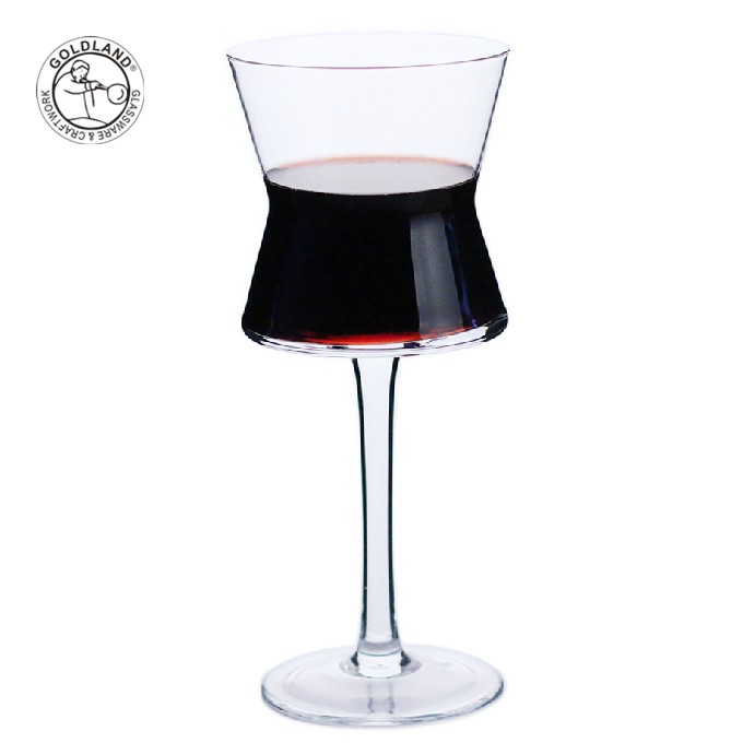 كأس النبيذ الزجاج الأبيض الفريد المنفوخ باليد