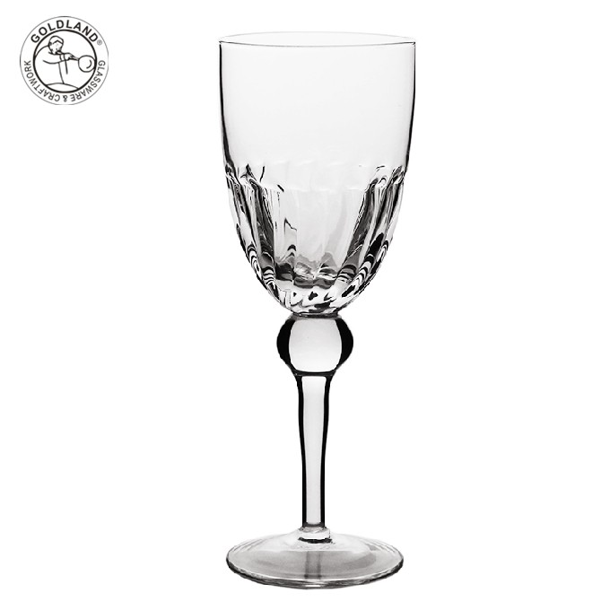 复古炫纹玻璃高脚杯定做异形扭纹浮雕玻璃杯