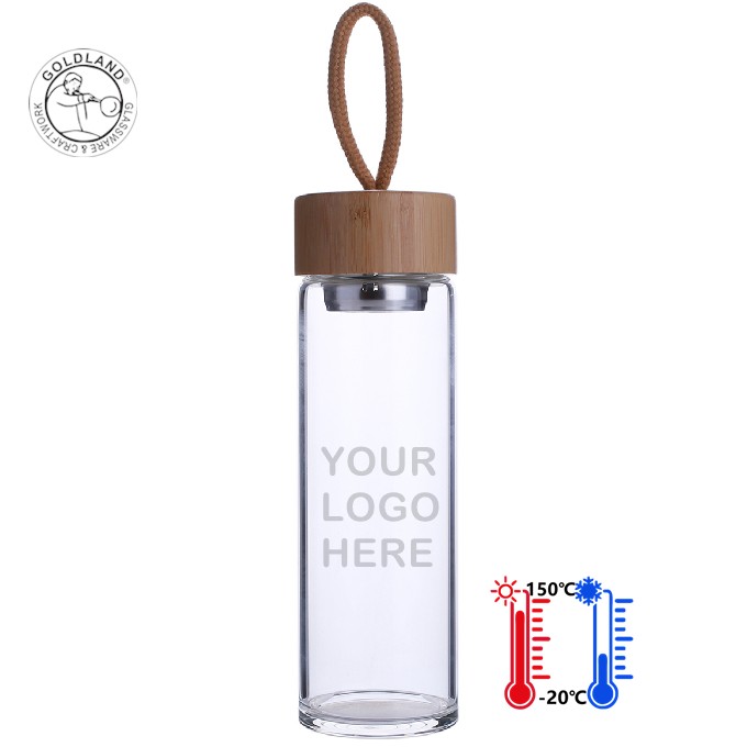 Tee Infuser Glas Wasserflasche Reisebecher