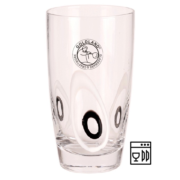 Bicchieri da long drink in vetro highball con occhi in rilievo
