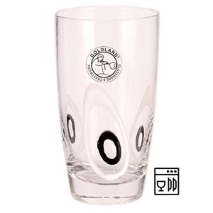Vasos de bebida larga de vidrio Highball con ojos en relieve