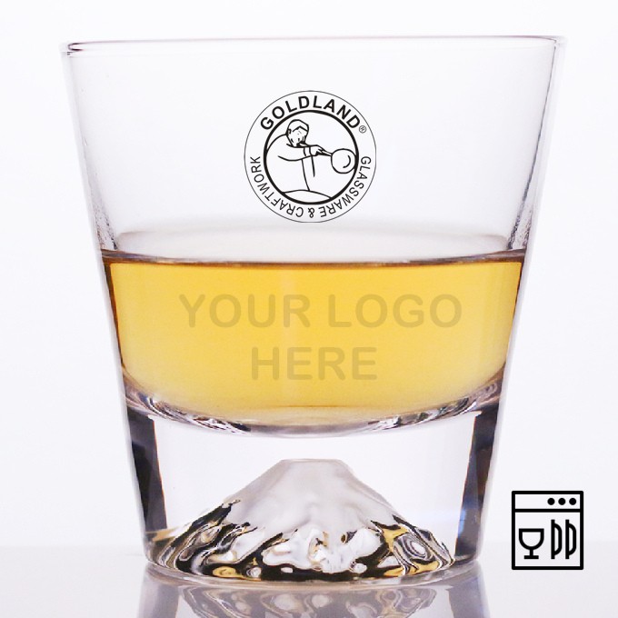 Handgeblasenes kreatives Bergkristall-Whisky-Steinglas