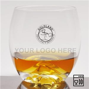 Bicchiere da whisky in cristallo trasparente con base iceberg fatta a mano