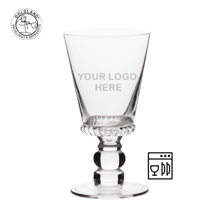 Classic Mouth Blown Clear Absinthe Glass