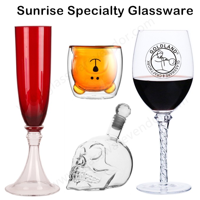 定制创意玻璃杯彩色双层杯复古欧式玻璃水杯