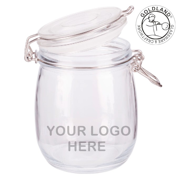 Supply Classic Clear Glass Pickling Jar With Locking Lid