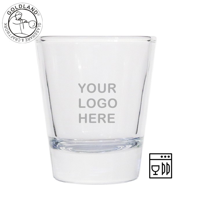Heavy Base Clear Espresso Shot Glass Frosted Shot Glass