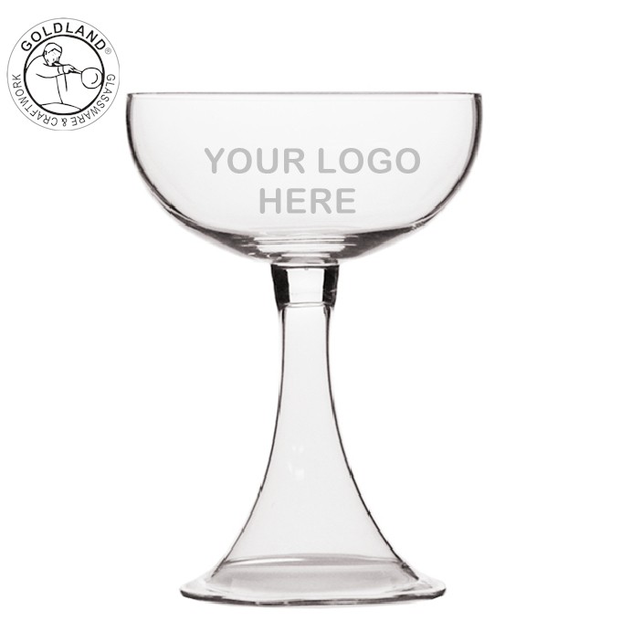 Clear Coupe Cocktail Glass With Hollow Stemmed